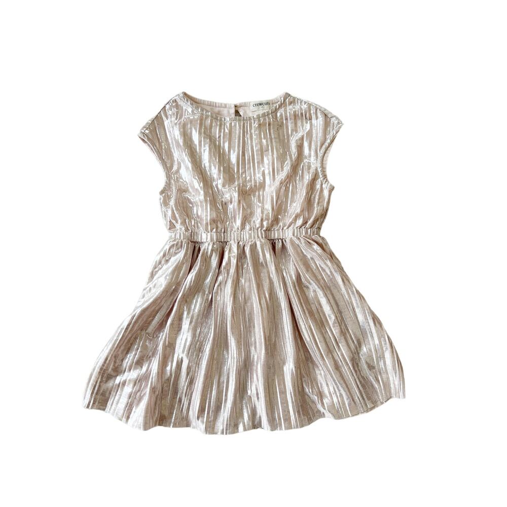 Crew Metallic Dress - 3T